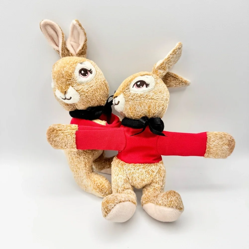 Peter Rabbit TWO Easter Flopsy Wrist Hugger Plush Beatrix Potter